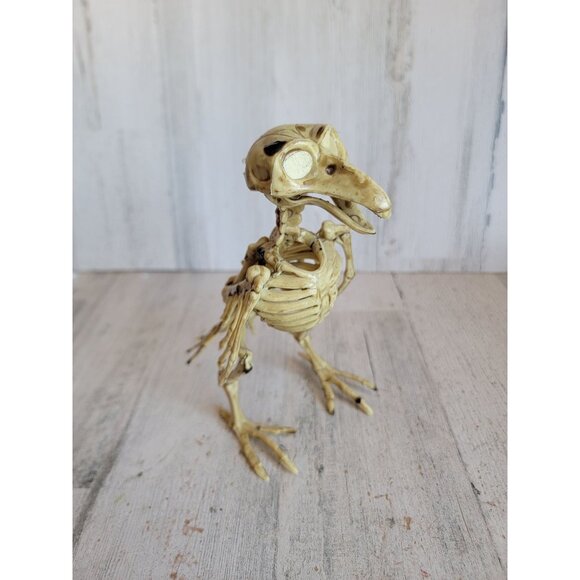 Pirate Crow skeleton Halloween prop home decor scary bird figure - Picture 1 of 7